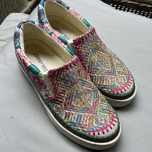 Johnny Was slip on shoes EUC